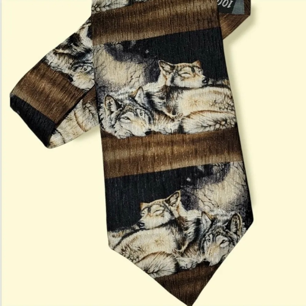 Untitled By Bonnie Marris Wolf Tie